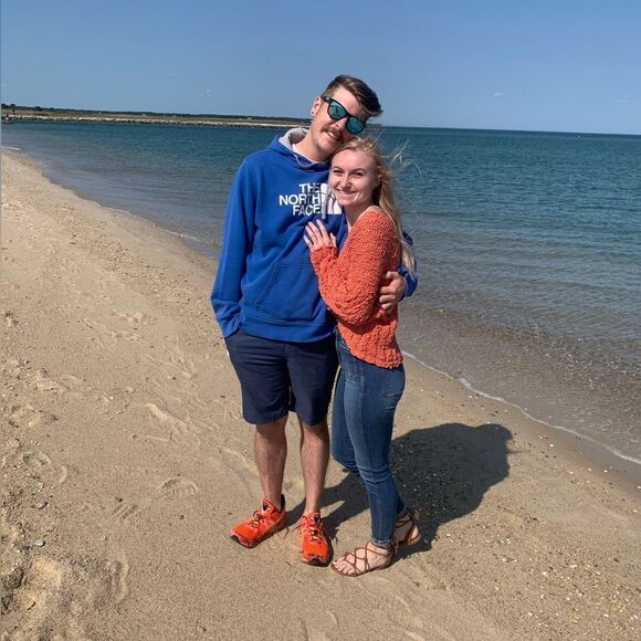 Free People peach orange crop sweater - Picture 6 of 6